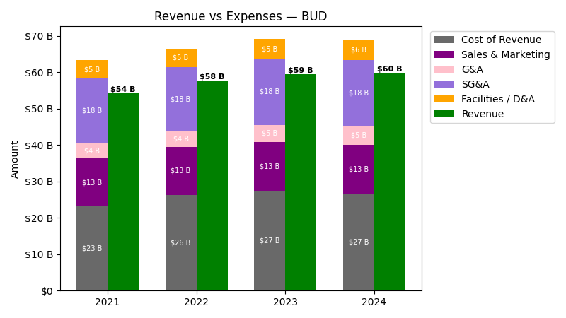Revenue vs Expense Chart