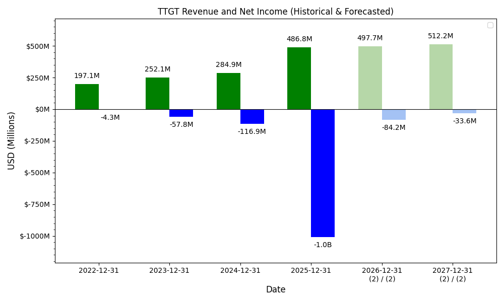 TTGT Revenue / Net Income Forecast